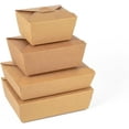 thumbnail image 2 of Kitchsy 49 oz Kraft Take Out Boxes - Disposable Lunch Box,  Meal Prep Food Containers - Microwaveable, Grease-Resistant, & Leak-Proof (25 Pack), 2 of 9