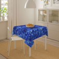 thumbnail image 4 of Wukai Blurred Star Snow Christmas Waterproof Tablecloth for Kitchen Dining, Fits Square Tables for 2-4 Seats -60"x60", 4 of 7