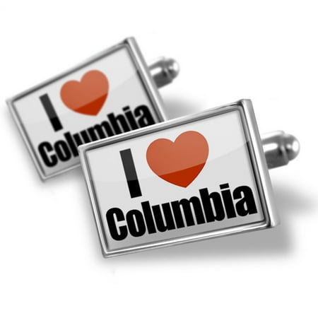 Cufflinks I Love Columbia region: South Carolina, United States - NEONBLOND