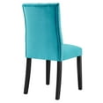 thumbnail image 5 of Modway Duchess Performance Velvet Dining Chairs - Set of 2 in Blue, 5 of 9