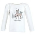 thumbnail image 3 of Hudson Baby Infant and Toddler Girl Long Sleeve T-Shirts, Girl Winter Animals, 4 Toddler, 3 of 7