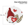 thumbnail image 2 of Fuzoiu Love Gnomes Print Leather Coasters Set,Drink Coasters Set of 4,for Tabletop Protection, Durable PVC Coasters,Home Décor and Housewarming Gift-Round Shape, 2 of 6