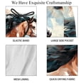 thumbnail image 4 of luoweisi Men's Beach Shorts Quick Dry Swim Trunks with Mesh Lining Horse L, 4 of 5