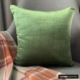 thumbnail image 2 of Emerald Green 24"x24" (60x60 cm) Throw Pillow Cases, Velvet Double Side, Top Zipper Leather Puller Throw Pillows For Sofa, Solid Color Pattern Modern Style - Velvet Emerald Jules, 2 of 10