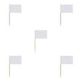 thumbnail image 2 of Inteprter Paquete de 100 Kit de decoración de pasteles Banderas de palillos de en blanco Herramientas sólidas para hornear de Halloween Estilo Blanco 5piezas Inteprter CBP220643, 2 of 4