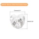 thumbnail image 2 of Uxcell 12Pack Tapón de Arete de Silicona Corazón Suave para Aretes de Perno 3.8mm Oro Blanco, 2 of 7
