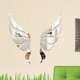 thumbnail image 4 of Wdftyju Creative Angel Wings Acrílico Espejo Pegatinas de pared Dormitorio Sala de estar Decoración Wdftyju 1lj4sl9ym7sh1lg5, 4 of 6