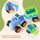 thumbnail image 3 of 4 Pack Friction Powered Cars Construction Vehicles Toy Set Cartoon Push and Go Car Tractor, Bulldozer, Cement Mixer Truck, Dumper for Year Old Boy Gir, 3 of 4