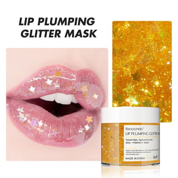 Fiudx Bálsamo Labial con Brillo, Tratamiento Hidratante, Mascarilla de Noche para Dar Volumen a Los Labios, Potenciador de La Vitalidad Celular, Uso Diurno y Nocturno, Ideal para Amantes de La Bellez