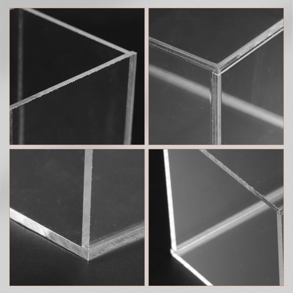 WRISTBIQUE Small to Medium Clear Acrylic Fish Tank Desktop Aquarium for Home and Office Decoration, 1 Set