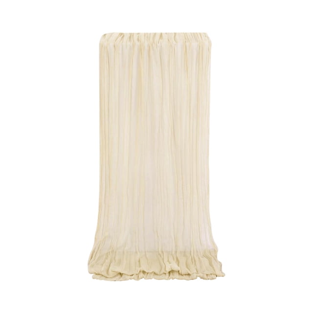 Yhmxh Bandera de mesa de gasa plisada americana para bodas y fiestas, decoración de mesa estilo rústico navideño, camino de mesa