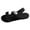 Z02-Black, variant on Bmisegm Ladies Summer Solid Colour Flowers Hollow Breathable Slope with Thick Bottom Large Size Sandals Slippers Womens Sandals Summer Black 6.5