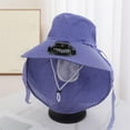 thumbnail image 2 of Moocorvic Women Sun Hat with Fan Fishing Wide Summer Hats for Outdoor Summer Camping Beach, USB Rechargeable & Solar Powered, 2 of 3