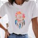 thumbnail image 1 of Pntutb Blusa de manga corta informal con estampado vintage de verano para mujer Pntutb Pntutb-5629, 1 of 5