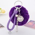 thumbnail image 2 of Keychain Pendant Casual Keyring Decoration Handbag Backpack Bag Key Chain Decorative Portable Anti-lost Outdoor Purple, 2 of 9