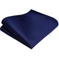 thumbnail image 3 of LAICAIW Mens Solid Color Double Fold Pre-tied Bow Tie and Pocket Square Set, 3 of 7