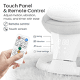 thumbnail image 6 of TouHeart Electric Baby Swing with Remote, 5-Speed Sway & Vibration, Bluetooth Music, Gray, 6 of 9