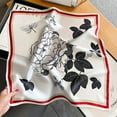 thumbnail image 3 of CAILDANL Women's 100% Pure Mulberry Silk Small Square Scarf - Neckerchief Women - Silk Headscarf - 21" x 21", 3 of 6