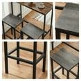 thumbnail image 5 of LEDREM 2-Pack Industrial Bar Stools - 264lb Capacity, Space-Saving Design, Footrest, Easy Assembly, Charcoal Gray and Black, 5 of 6