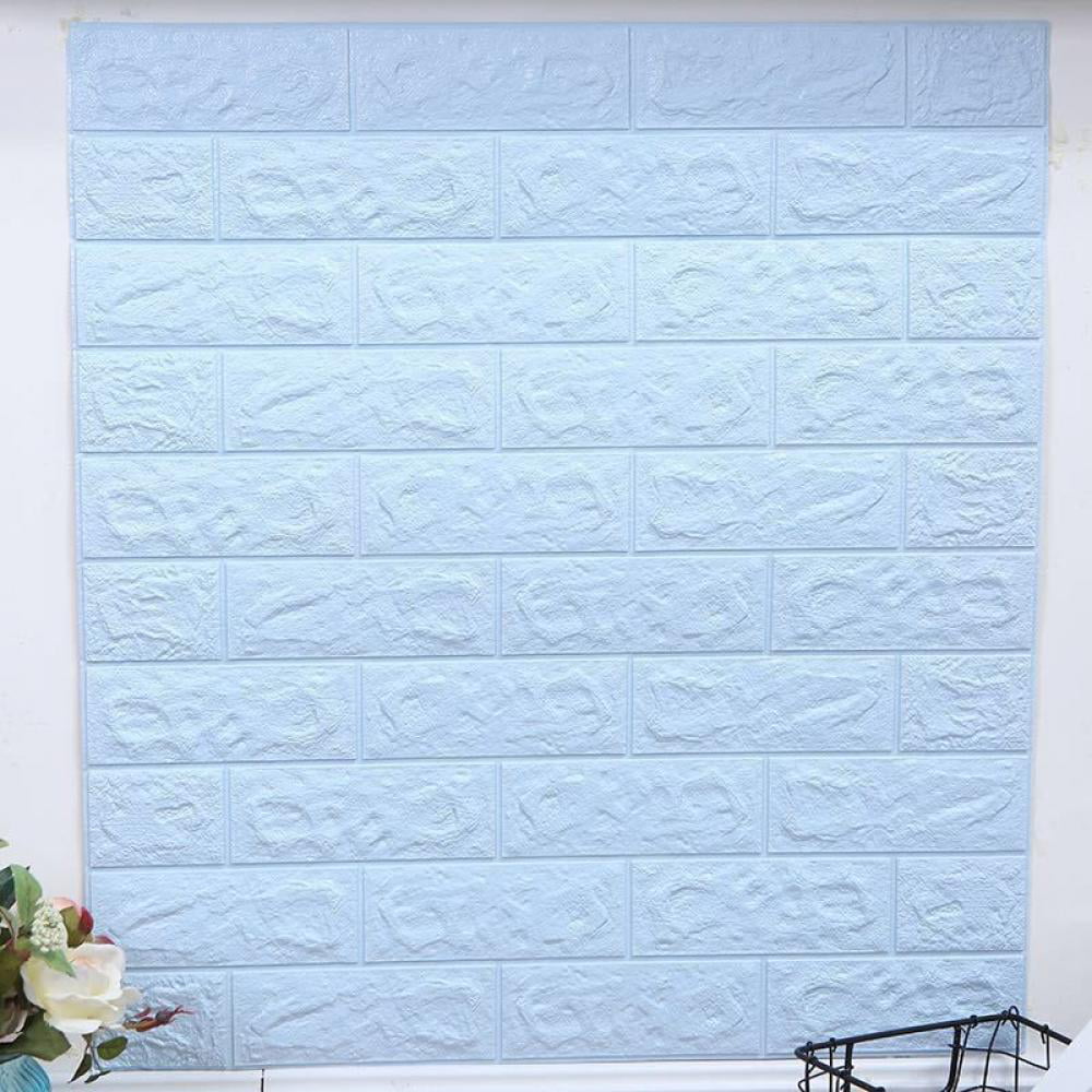 Details about   10Pcs 3D Tile Brick Wall Sticker Self-adhesive Waterproof Foam Panels Wall Decor