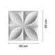 thumbnail image 2 of Set de 12 Piezas Panel Decorativo de Pared 3D Diseño Flor 30x30cm AGBOX | Añade Elegancia y Estilo a tu Espacio | Fácil de Instalar y Resistente, 2 of 3