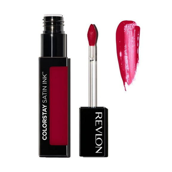 Labial líquido Revlon Colorstay satín ink on a mission rojo 5 ml
