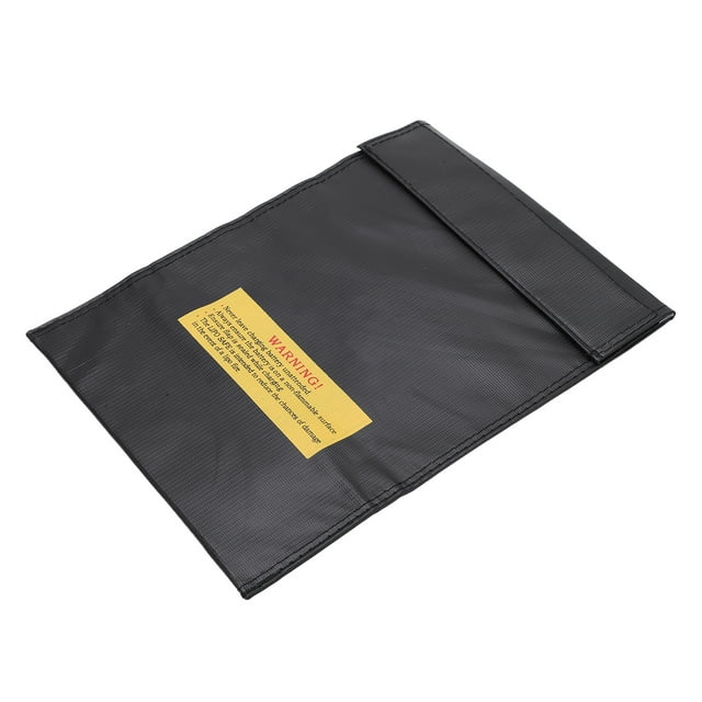 Lipo Battery Bag, Easy To Carry High Reliability Convenient To Use Lipo Explosion Proof Bag Long Service Life for Workshop Black,Red,Silver