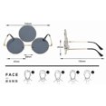 thumbnail image 4 of 2023 New Third Eye Round Sunglasses Women/men Reflective Mirrored Black Holiday Sun Glasses Three Lenses Eyewear Shades Uv400, 4 of 4