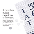 thumbnail image 3 of Lantern Press 1000 Piece Jigsaw Puzzle, Santa Fe, New Mexico, Latitude and Longitude (Blue), 3 of 5