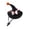 E, variant on Halloween Pet Witch Hat, Adjustable Cat Dog Halloween Costume Hat with Bow, Pet Party Cosplay Headwear for Cats Small Dogs