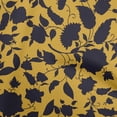 thumbnail image 1 of oneOone Cotton Silk Dark Mustard Fabric Jacobean Floral Silhouette Craft Projects Decor Fabric Printed By The Yard 42 Inch Wide, 1 of 4