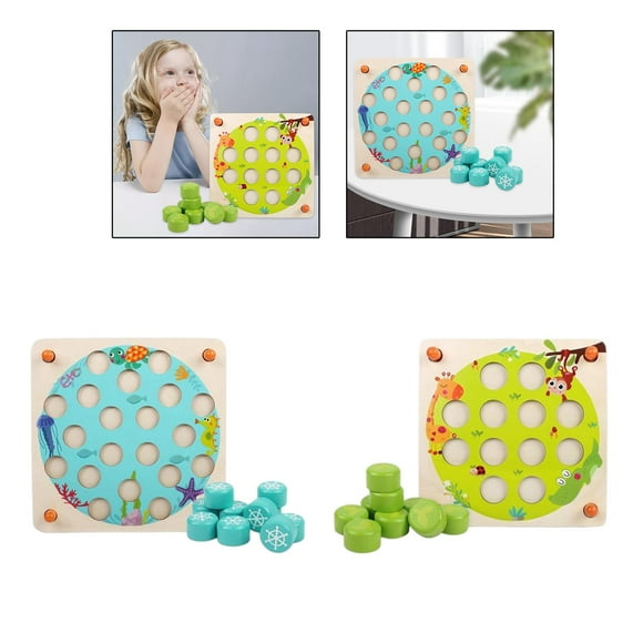 Juguetes de juego de memoria,Juego de entrenamiento de memoria para Ajedrez, Juego de mesa de ajedrez Regalos para y niñas,Juego familiar de ajedrez de memoria de Hugo Juguetes de juego de memoria