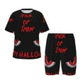 thumbnail image 1 of Easygdp Happy Halloween2 for Short-Sleeve Tee and Sleep Short Pajama Set for Kids, 2-piece-Large, 1 of 6