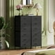 thumbnail image 2 of Cómoda alta WLIVE negra con 6 cajones y cajoneras, 2 of 9