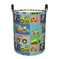 thumbnail image 6 of Lsque Construction Machinery pattern Laundry Hamper Basket, Tall Woven Rope Hamper Basket for Clothes, Lightweight Storage Basket, Collapsible Waterproof-Small, 6 of 8