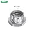 thumbnail image 3 of Uxcell 2 Paquete de Vidrio de Nivel de Aceite para Compresor de Aire 1" NPT Vidrio Templado para Compresor de Aire, 3 of 5
