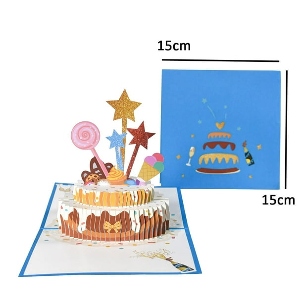 Tarjeta de feliz cumpleaños 3D Pop Up, tarjetas de felicitación, regalo para negocios, niños, esposa, marido, Baby Shower