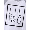 thumbnail image 5 of Bagilaanoe Newborn Baby Boy Jumpsuit LIL BRO Letter Print Long Sleeve Bodysuit 3M 6M 9M 12M 18M Infant One Piece Rompers, 5 of 9
