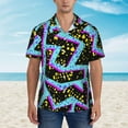 thumbnail image 2 of Vintage 80s 90s Mens Hawaiian Shirt Short Sleeve Casual Button Up Tropical Summer Beach Shirt, 2 of 7