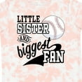 thumbnail image 4 of Inktastic Little Sister and Biggest Baseball Fan Girls Toddler T-Shirt, 4 of 5