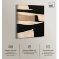 thumbnail image 2 of Maderas Texture Modern Earth Tone Abstracts Canvas Wall Art by Art Remedy, Gallery Wrapped, 36"x45", 2 of 7