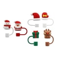thumbnail image 5 of Tongina 6Pcs Cute Silicone Straws Covers, Soft Xmas Straws Topper Lid, Drinking Straws Tip Covers, Portable Xmas Topper Straws Tips Cover 8mm, 5 of 8