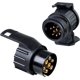 thumbnail image 1 of Adaptador de remolque Adaptador de remolque de 13 pines a 7 pines Conector convertidor de enchufe de remolque impermeable de 12 V para caravana, camión, RV, automóviles, barco - DKSFJKL, 1 of 5