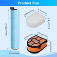 thumbnail image 3 of WD160 Replacement Roller Filter Kit Compatible with Shark WD160 WD161 WD260 WD261 WD265 AW261 Vacuum Cleaner | 3 Brush, 2 Filter and 6 Foam Filter, 3 of 9