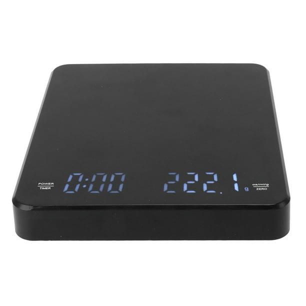 Báscula De Café, Báscula De Café Preparada A Mano Con Limpieza Automática De Cero Recargable Multiusos De Alta Precisión Con Temporizador Para Hornear Para Cocina