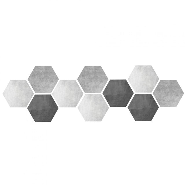 10 pegatinas autoadhesivas hexagonales antideslizantes e impermeables para azulejos de cerámica, para pared y suelo, decoración del hogar