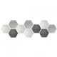 thumbnail image 2 of Pegatinas de pared, 10 piezas, impermeables, antideslizantes, pegatinas hexagonales para suelo, pegatinas decorativas de gran rendimiento, 2 of 10