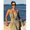 Green, variant on Womens Green Deep V-Neck Cutout Maxi Dress with Gold Chain Detail