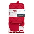 thumbnail image 7 of Mainstays Cotton Kitchen Set: Towels, Dishcloths, Oven Mitts, Potholders, Red, 8 Pieces, 7 of 7