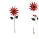 thumbnail image 2 of Molino de viento de girasol, molinillo de jardín, escultura de viento de metal, para exteriores Rojo, 2 of 5